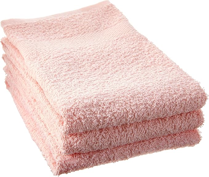 Simpli-Magic Cotton Set, Hand Towels, 16 in x 27 in, Pinky, Pack of 12