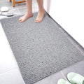 Shower Mats Non Slip for Elderly, 16x24’Lager Loofah Shower Mat, Loofah Bath Mats for Shower for Elderly-Grey