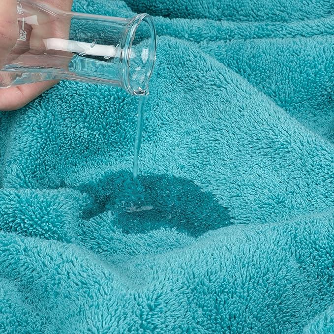 Cotton Paradise 100% Cotton 40x80 Oversized Bath Sheet, Extra Large Turkish Bath Towels for Bathroom, Aqua Blue Bathsheet