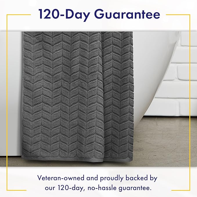 Ultra Soft & Stylish 700 GSM Luxury Bath Towels - 100% Zero-Twist, Long-Staple Cotton - Remarkably Absorbent & Quick Drying - 6 Piece Towel Set (Granite Grey)