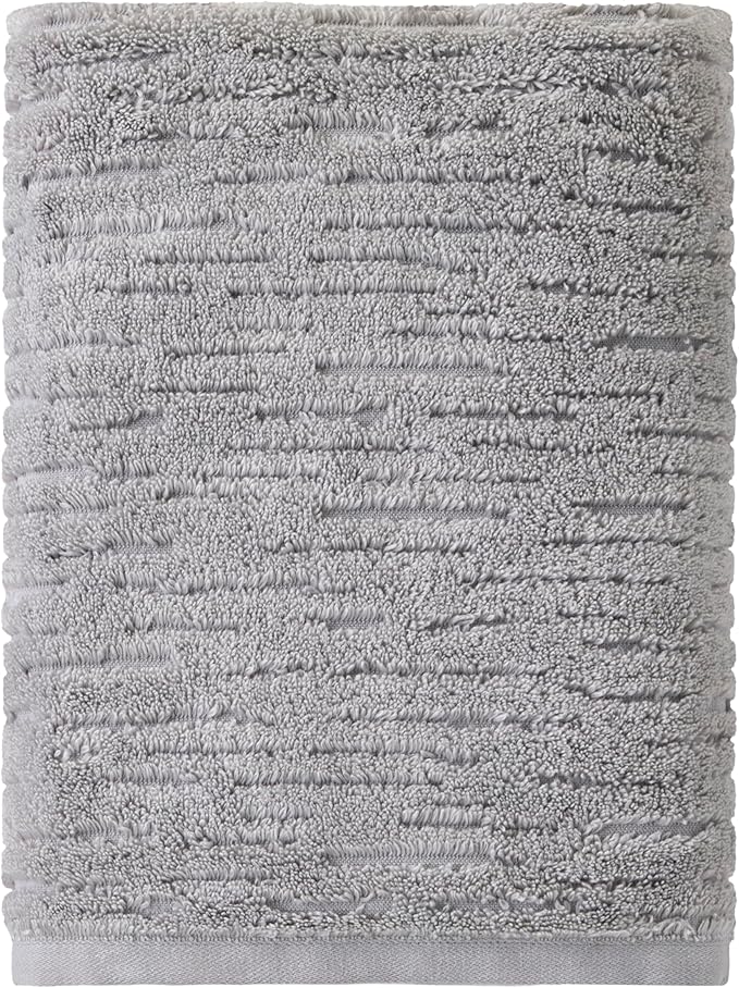 SKL Home CloudSoft Cotton Luxury Bath Towel for Bath & Gift, Gray