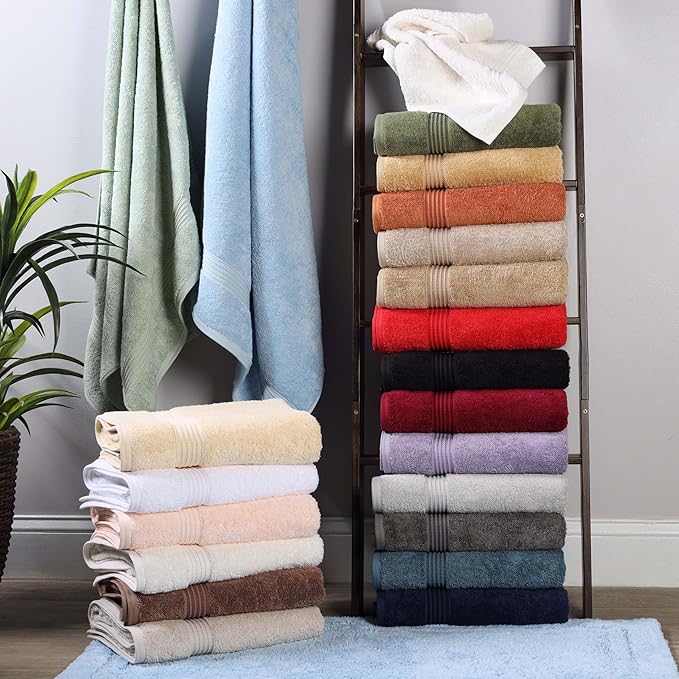 Superior Egyptian Cotton 2-Piece Bath Sheet Towel Set, Oversized Body Towels For Adults And Kids, Large Towel For Bath, Shower, Guest Bathroom, Spa, Gym, Resort, Essentials, Airbnb, Canary