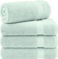 Cotton Paradise 4 Piece Turkish Bath Towels for Bathroom, 100% Cotton Extra Large Soft Plush Towels Bathroom Set, Mint Green