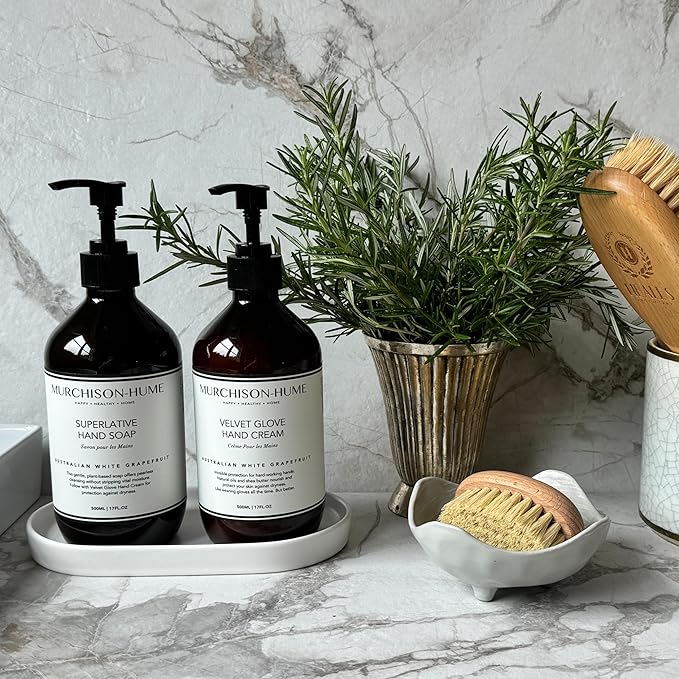 Murchison-Hume Luxury Vegan Hand Soap with Pump Dispenser, Moisturizing Hand Wash, SLS, Paraben & Cruelty-Free, 17oz (Australian White Grapefruit)